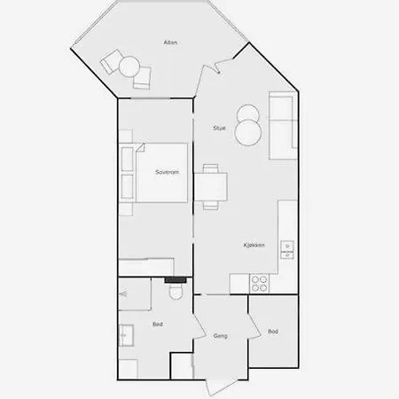 Daire New! With Roof Terrace! Bergen